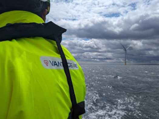 Offshore wind turbine view 